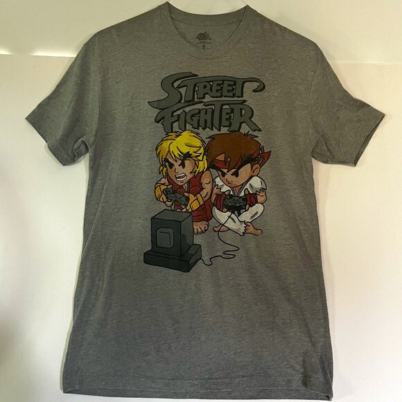 Street Fighter Capcom Size M Ken VS Ryu T-Shirt Short Sleeve - Picture 1 of 8
